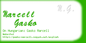 marcell gasko business card